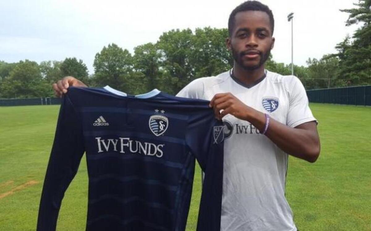 Sporting KC posted this photo of newly signed midfielder Emmanuel Appiah on its Twitter account Tuesday afternoon.