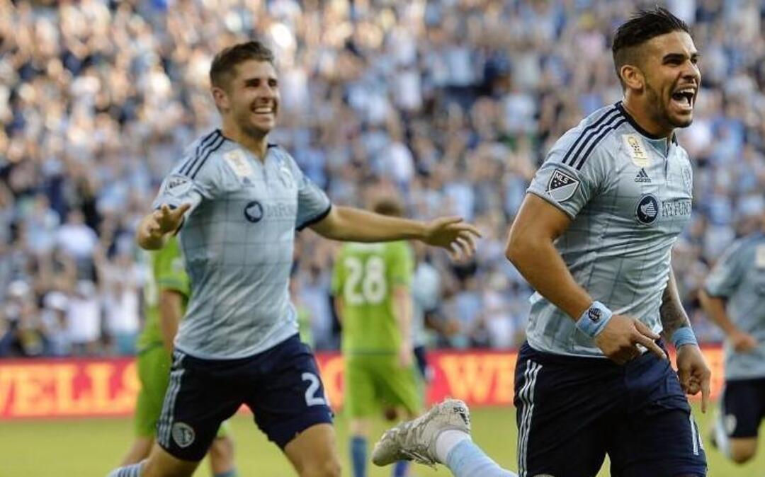 Sporting Kansas City and Dom Dwyer (right) will play 15 games on national television in 2016.