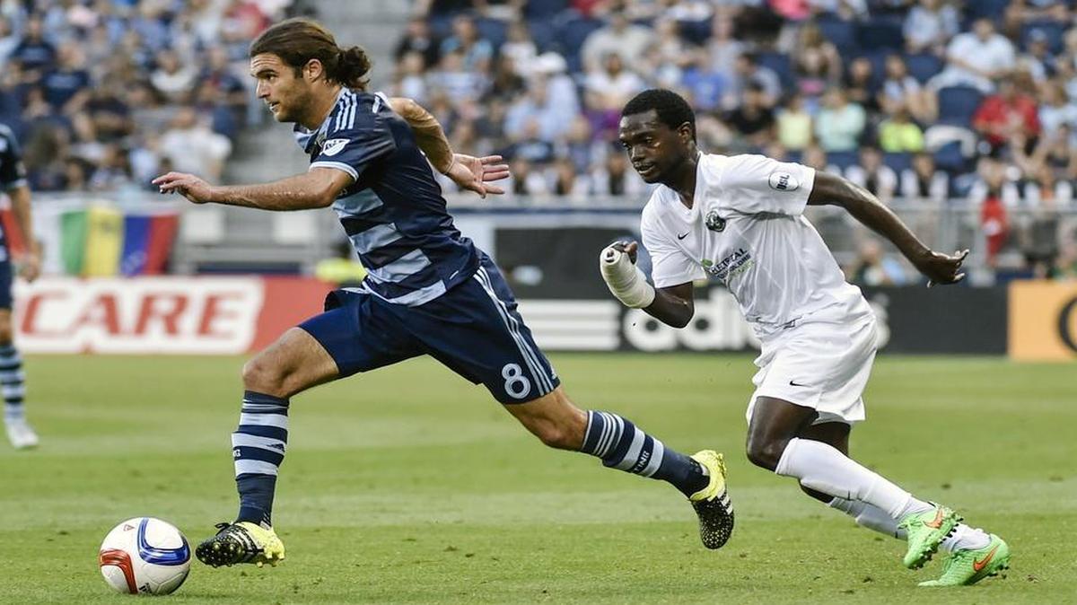 Sporting Kansas City and midfielder Graham Zusi (left) faced Saint Louis FC, a USL club, in last year’s Lamar Hunt U.S. Open Cup. And Sporting could see more of St. Louis soccer if MLS winds up with an expansion team there.