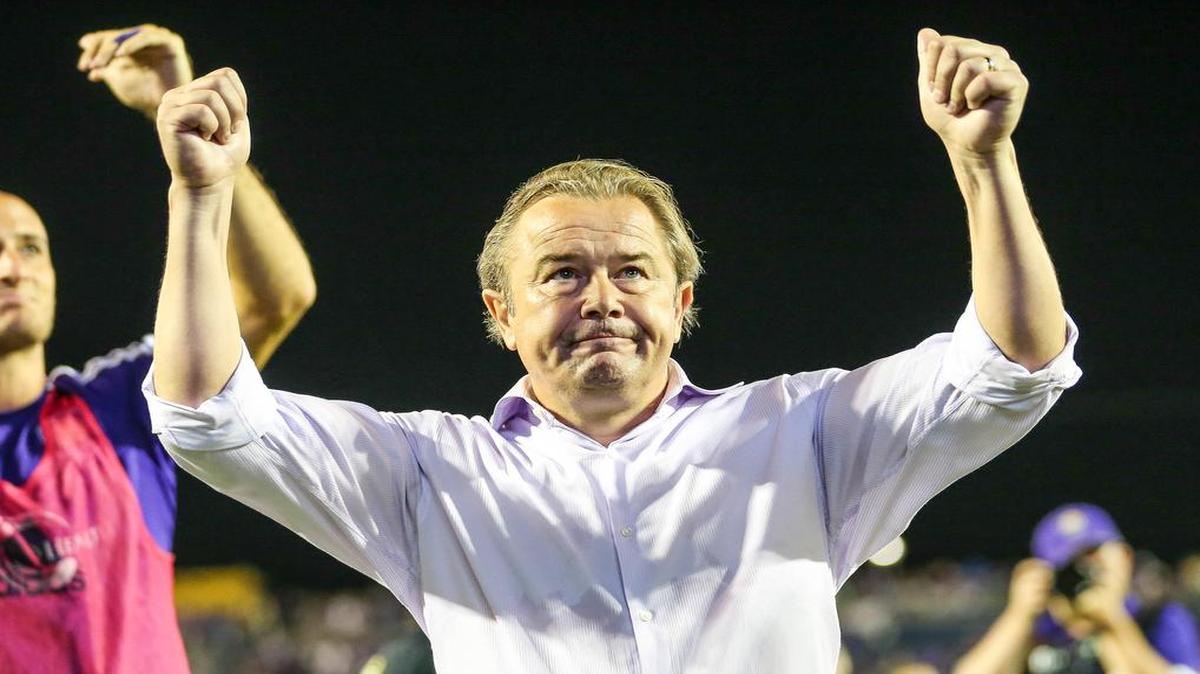 
Orlando City SC head coach Adrian Heath.
