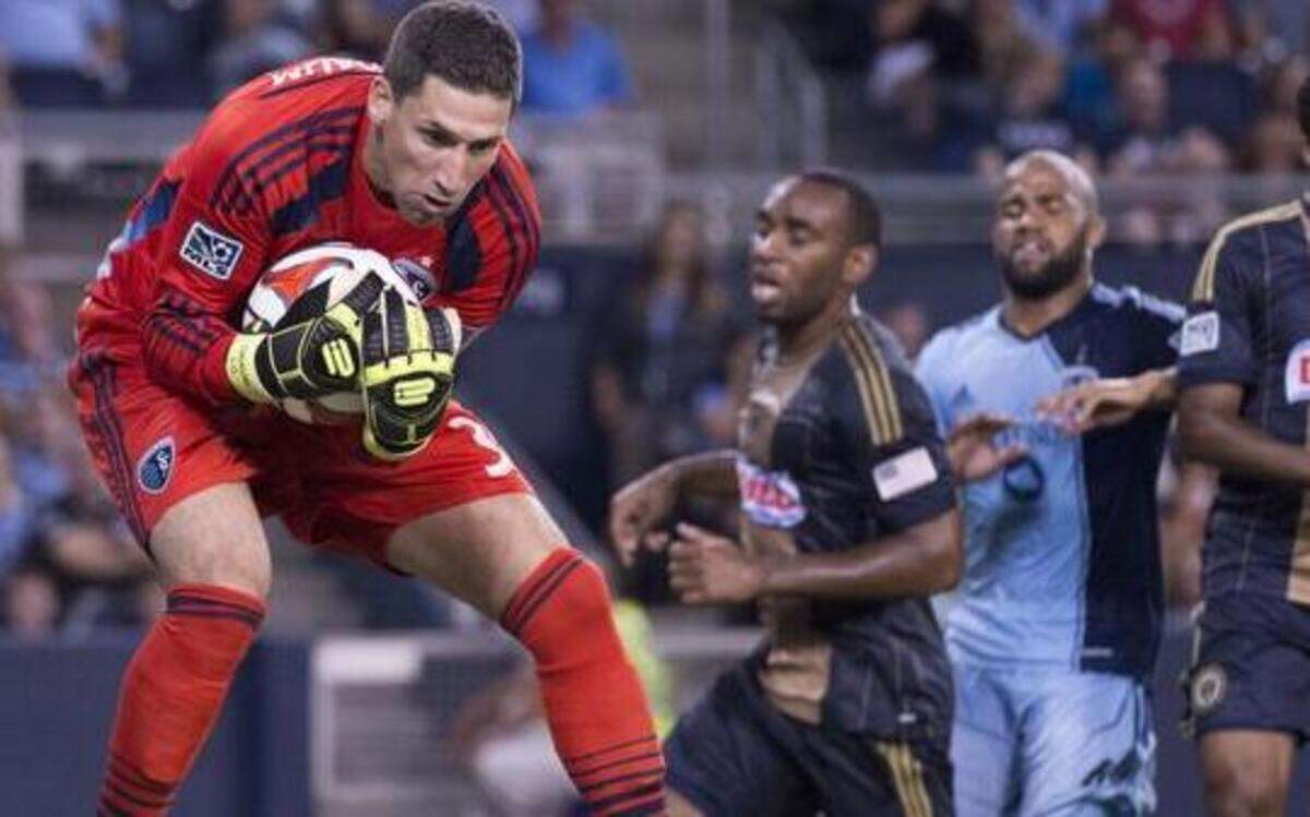 
Sporting KC goalkeeper Andy Gruenebaum.
