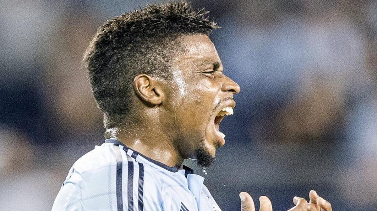 Sporting Kansas City midfielder Soni Mustivar.