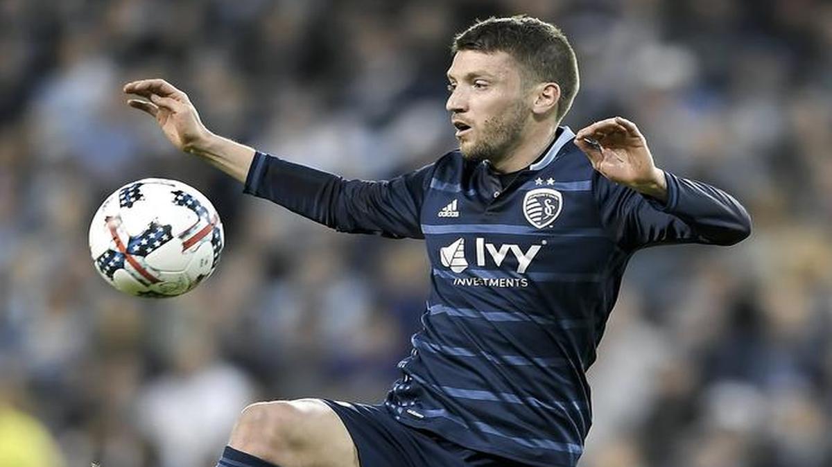 Sporting Kansas City midfielder Ilie Sanchez controlled the ball against the San Jose Earthquakes during a game on March 18, 2017, at Children's Mercy Park in Kansas City, Kan. Sporting KC won 2-1.