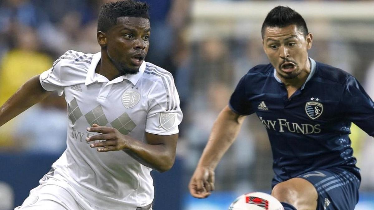 Sporting KC’s Soni Mustivar (left) and Roger Espinoza will be playing for their respective national teams.