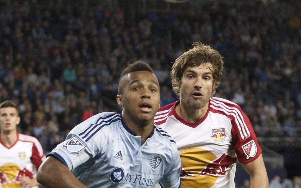 Defender Erik Palmer-Brown of Sporting Kansas City during a game in 2015.