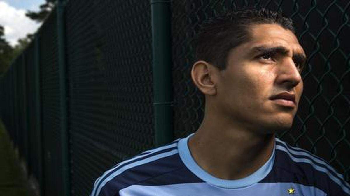 
Honduran soccer player Jorge Claros.
