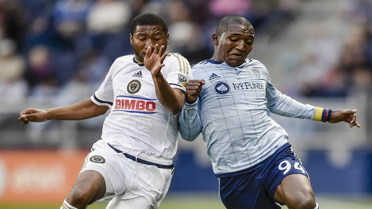Forward Jimmy Medranda (right) is one of six players taking international roster spots for Sporting Kansas City.