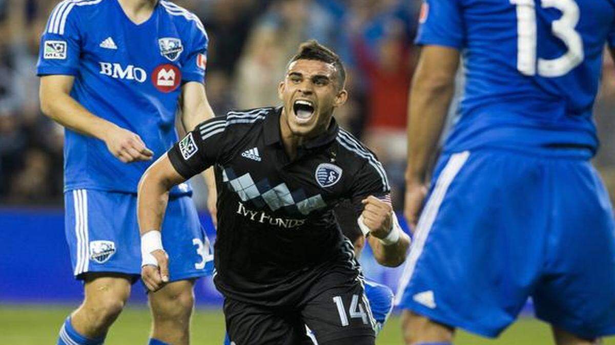 
Dominic Dwyer celebrated a goal against the Montreal Impact last season.
