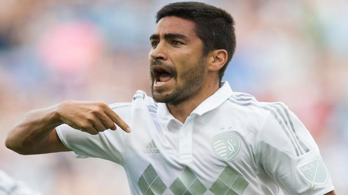 
Sporting KC midfielder Paulo Nagamura (6) celebrated his goal in the 75th minute against the Chicago Fire on Sunday at Sporting Park. His was the only ball to find the back of the net as Sporting beat the Fire 1-0.
