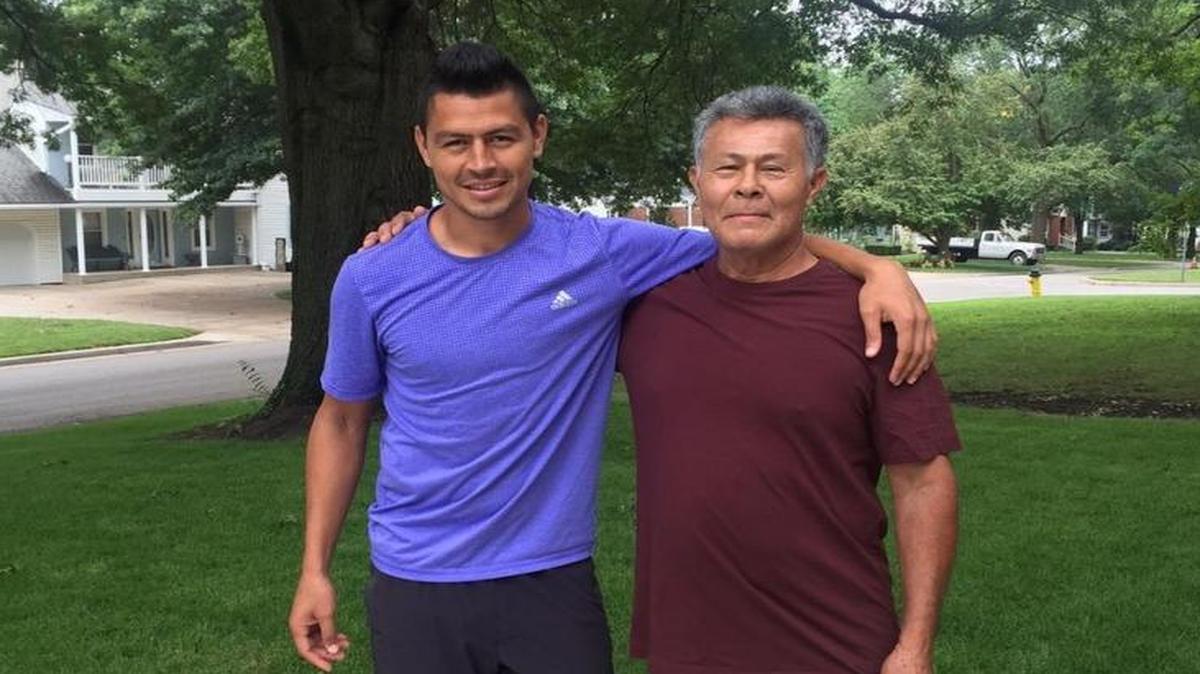 Sporting KC midfielder Roger Espinoza’s father, Anibal Espinoza (right), worked to bring his family from Honduras to the United States.