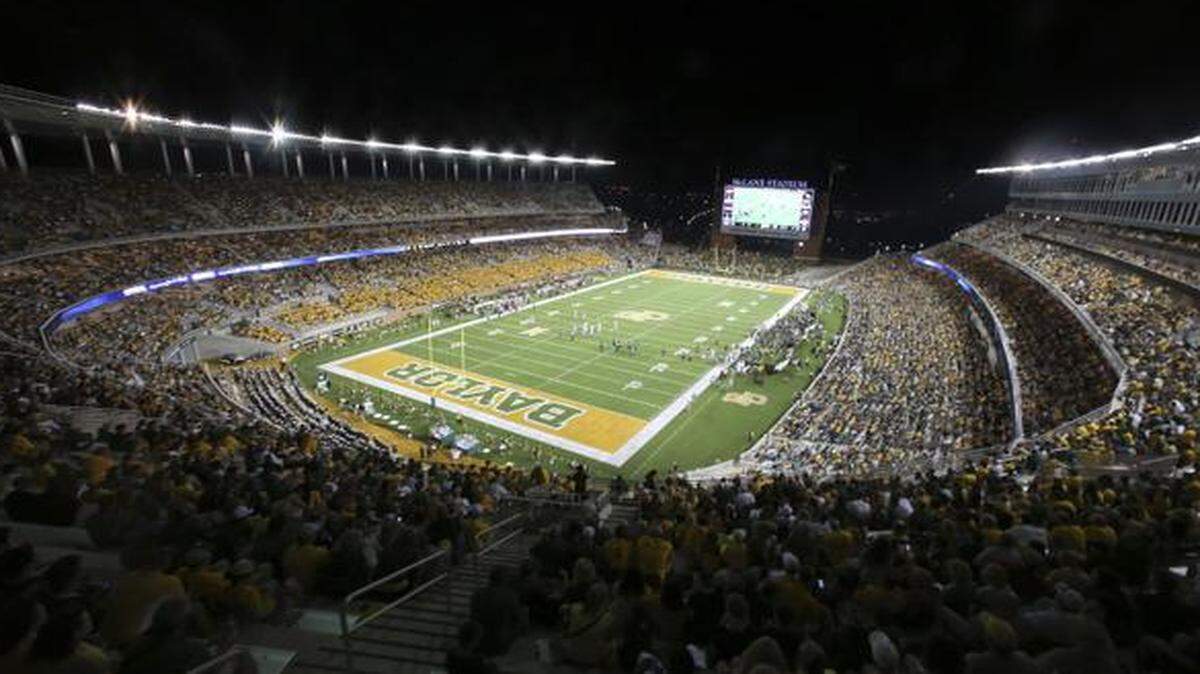 
SMU and Baylor played at the new McLane Stadium on Aug. 31 in Waco, Texas.
