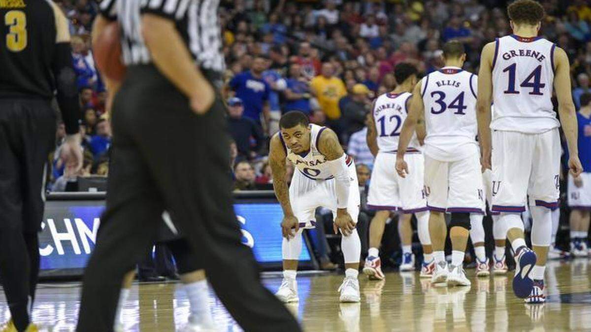 
KU got past New Mexico State and then fizzled in the round of 32, but Frank Mason and the Jayhawks have familiar company in their flame-out. Of the seven teams from the Big 12 who reached this year’s NCAA Tournament, only Oklahoma and West Virginia reached the Sweet 16.
