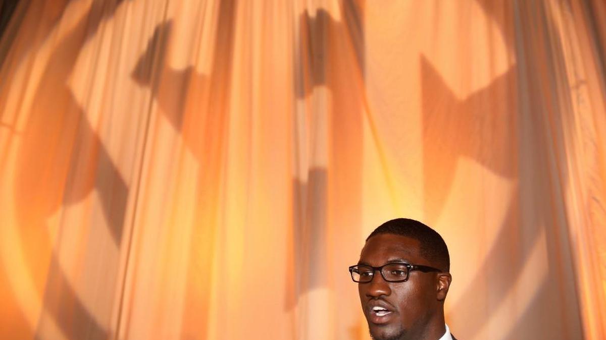 Vanderbilt linebacker Oren Burks spoke to the news media Monday not about his team but about the world around him. He works with a group that supports students who have been victims of sexual assault.