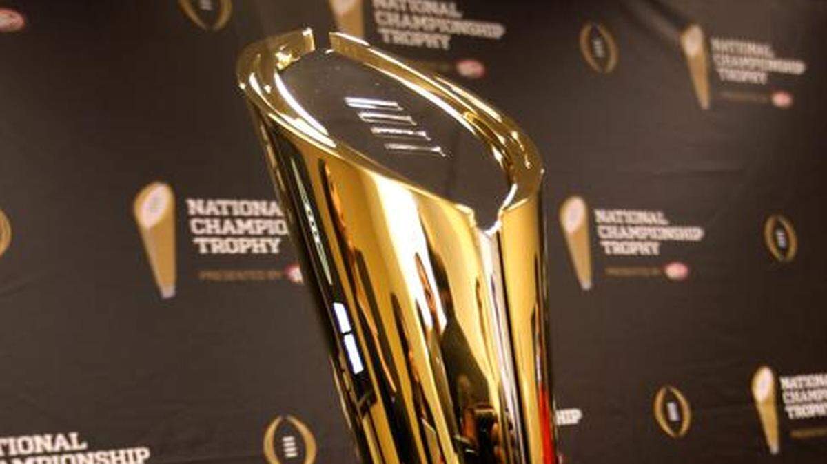 
The College Football Playoff National Championship Trophy.


