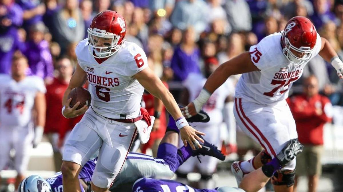 Led by quarterback Baker Mayfield, Oklahoma plays in one of college football’s two New Year’s Day semifinals.