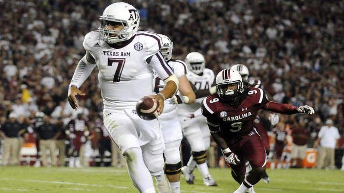 
Coaches across college football rightfully will defend the uneven efforts of first-time starting quarterbacks. Texas A&M’s Kevin Sumlin won’t have that duty. His guy, Kenny Hill, could not have scripted a better performance with a school-record 511 passing yards against what was supposed to be a stout South Carolina Gamecocks defense.
