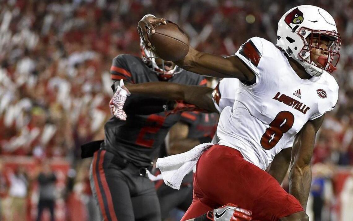 Louisville quarterback Lamar Jackson on Heisman Trophy path