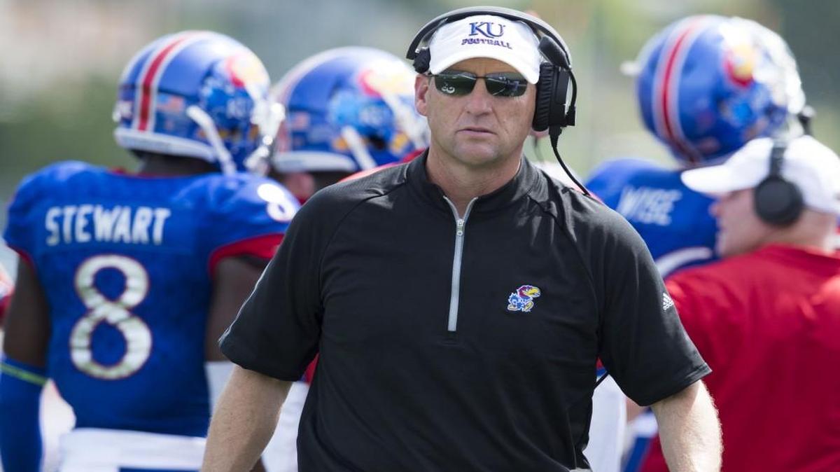 
Kansas Jayhawks head coach David Beaty.
