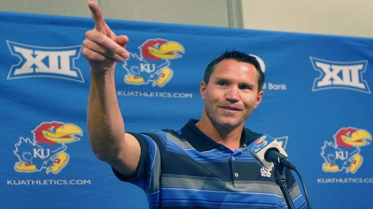 
Kansas interim head football coach Clint Bowen.
