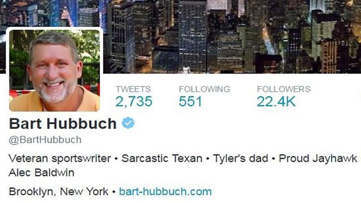 Bart Hubbuch’s Twitter profile