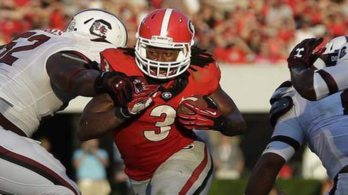 
Georgia will count on running back Todd Gurley (3) against South Carolina on Saturday.


