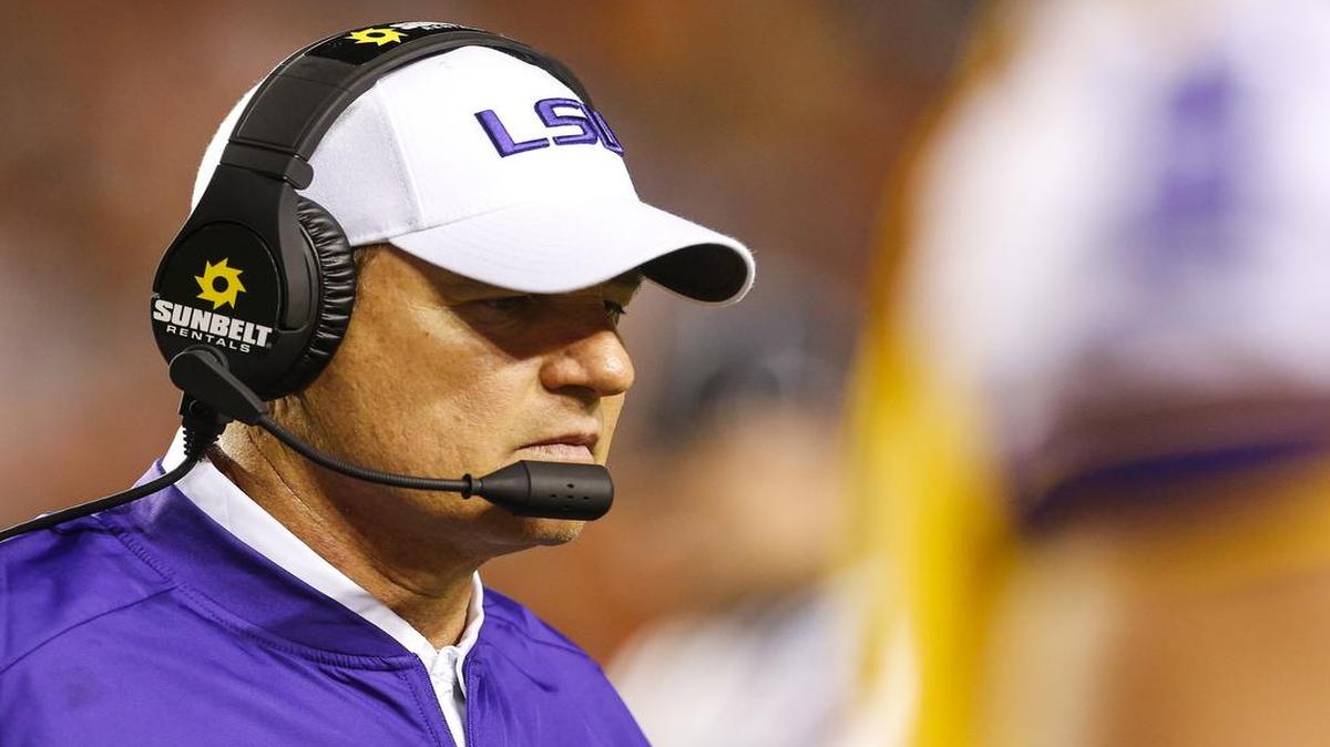 Former LSU football coach Les Miles