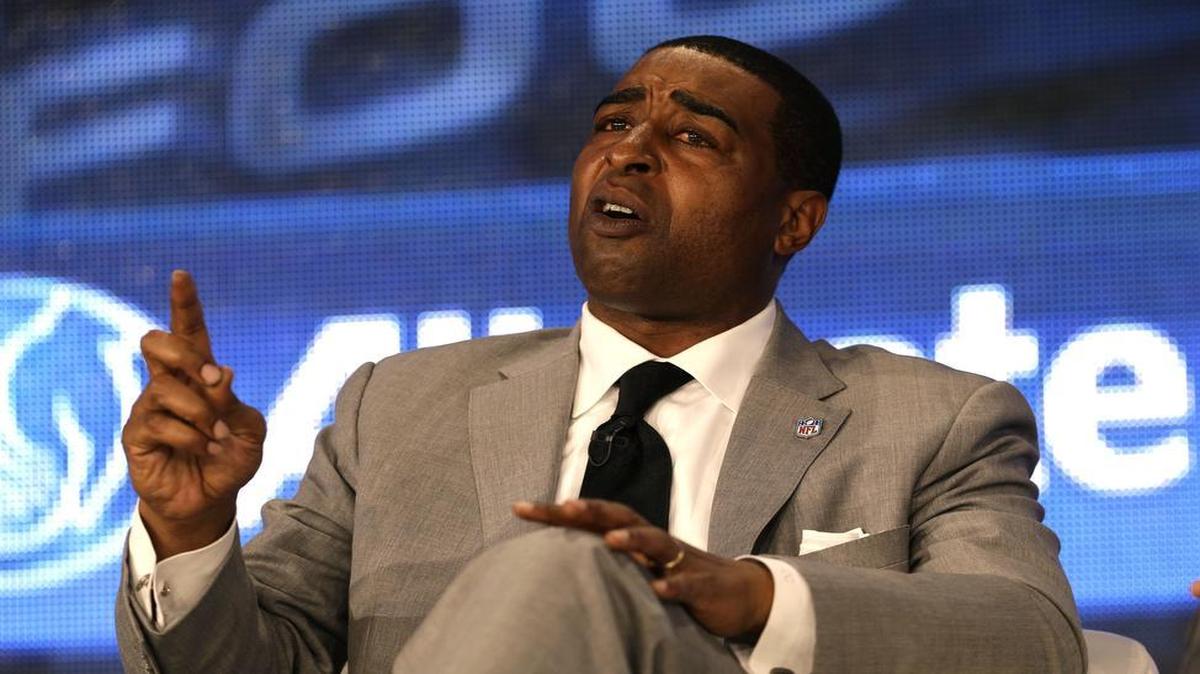 
Former Minnesota Vikings wide receiver Cris Carter spoke after being selected as a Pro Football Hall of Fame inductee in 2013.
