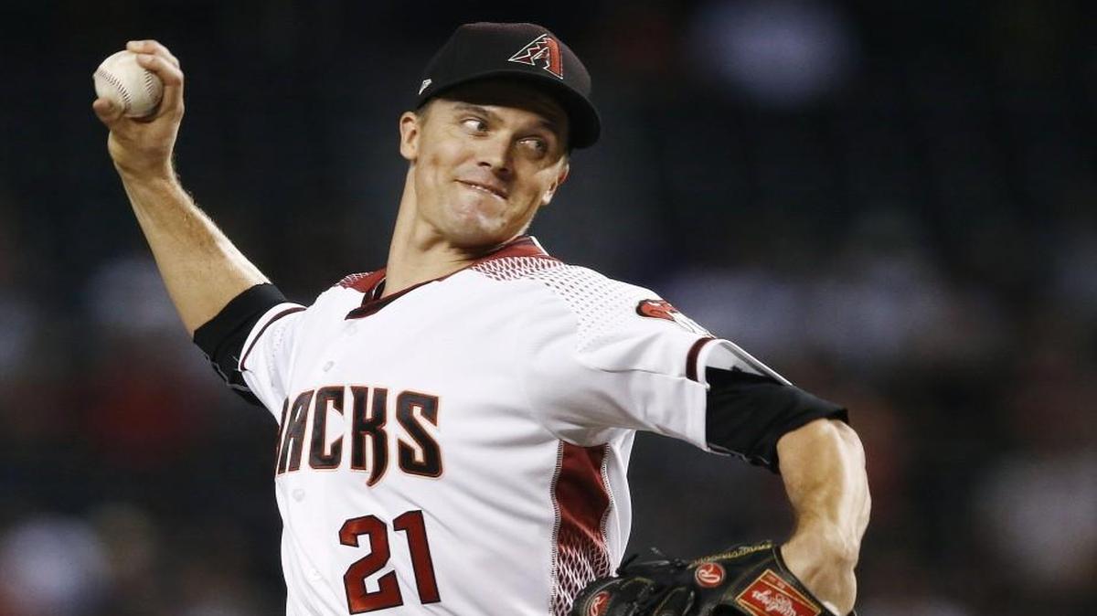 Arizona Diamondbacks pitcher Zack Greinke.
