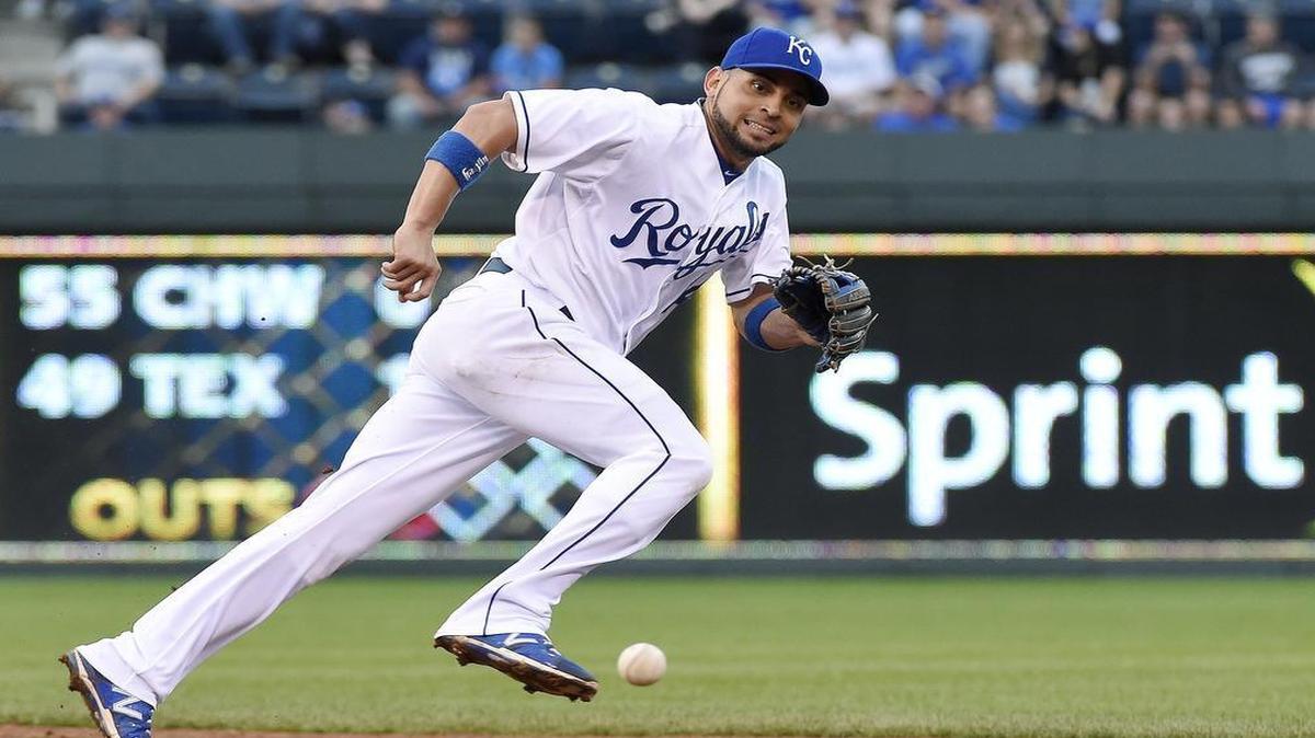 
Kansas City Royals second baseman Omar Infante.
