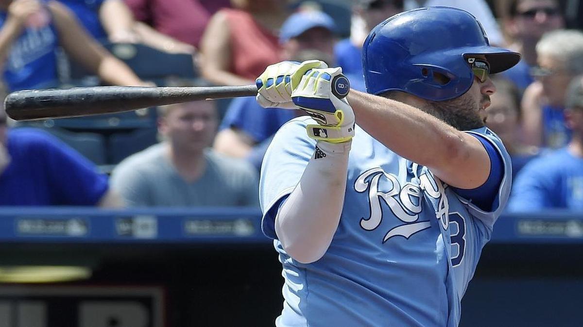 
Royals third baseman Mike Moustakas.
