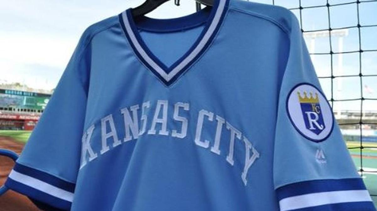 These are the uniforms the Royals will be wearing on Saturday. They are throwbacks to 1976.