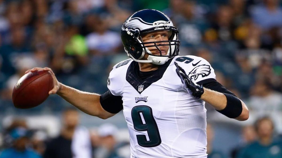 New Chiefs quarterback Nick Foles.