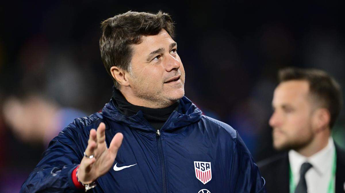 Head coach Mauricio Pochettino of the United States waves to fans prior to a game against the Costa Rica at Inter&Co Stadium on Jan. 22, 2025 in Orlando, Florida.