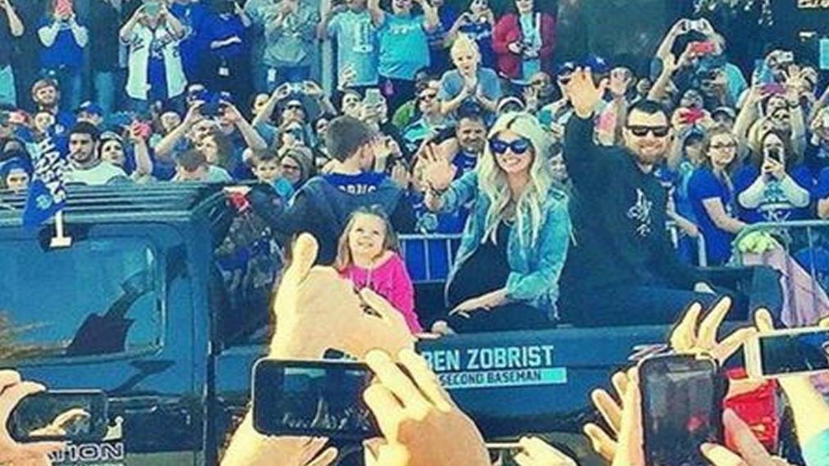 Julianna Zobrist posted this photo as part of her message to Royals fans.