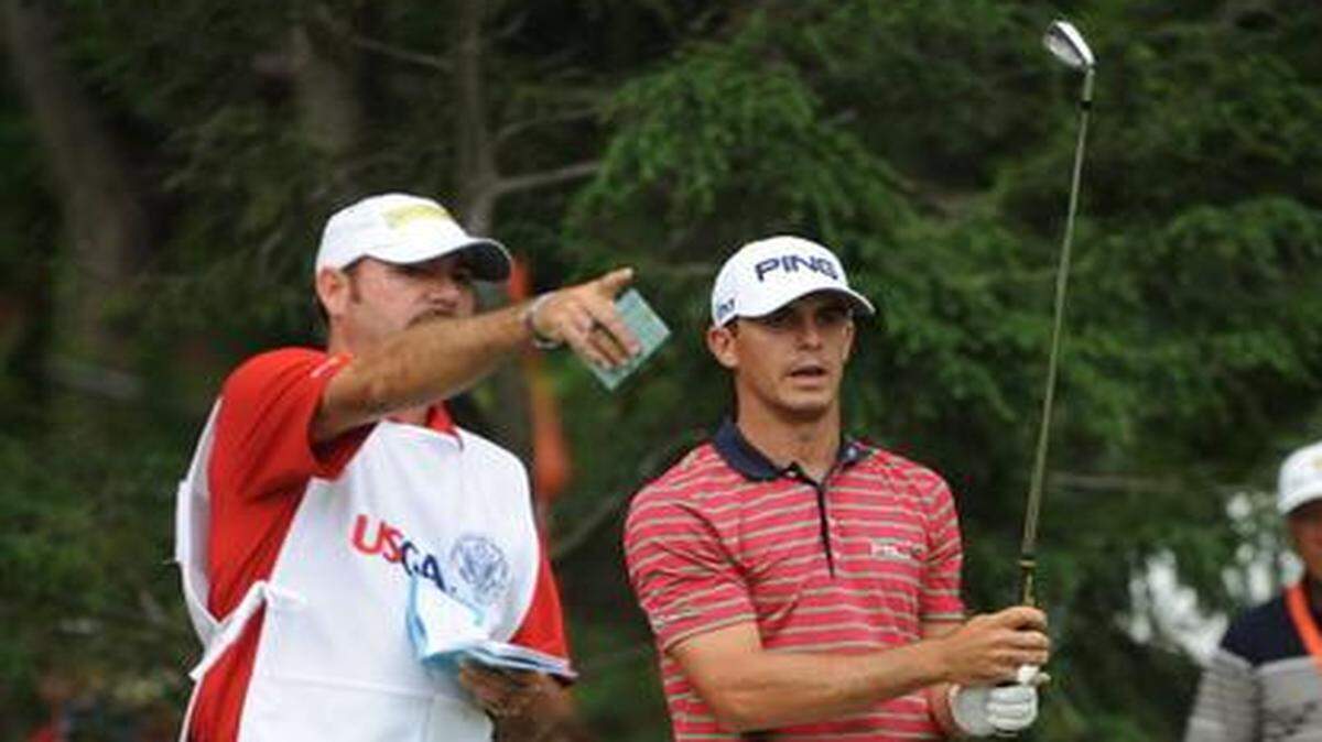 
Billy Horschel and his caddie, Micah Fugitt, at the 2013 U.S. Open.
