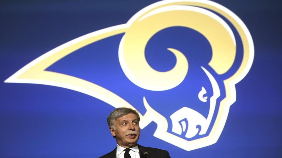 Stan Kroenke, owner of the St. Louis Rams, spoke during a news conference at the Forum in Inglewood, Calif., on Jan. 15, 2016, near the site of the team’s future stadium.
