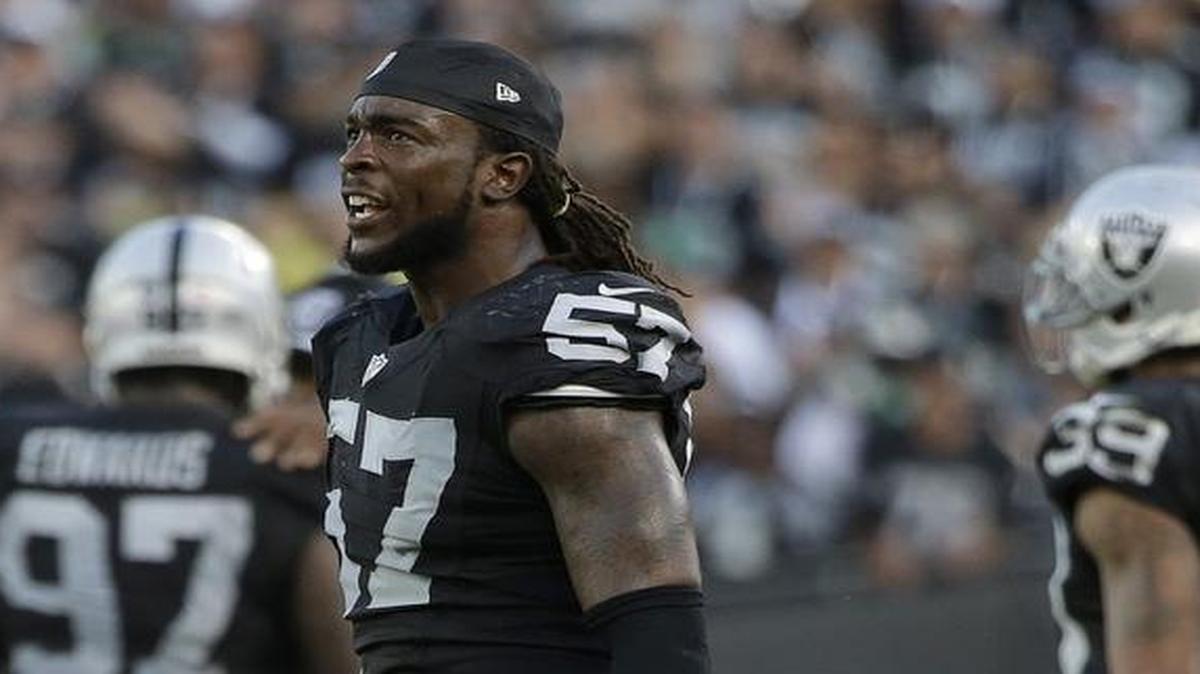 Oakland Raiders linebacker Ray-Ray Armstrong.