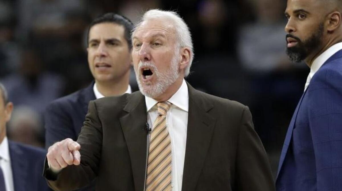San Antonio Spurs head coach Gregg Popovich.