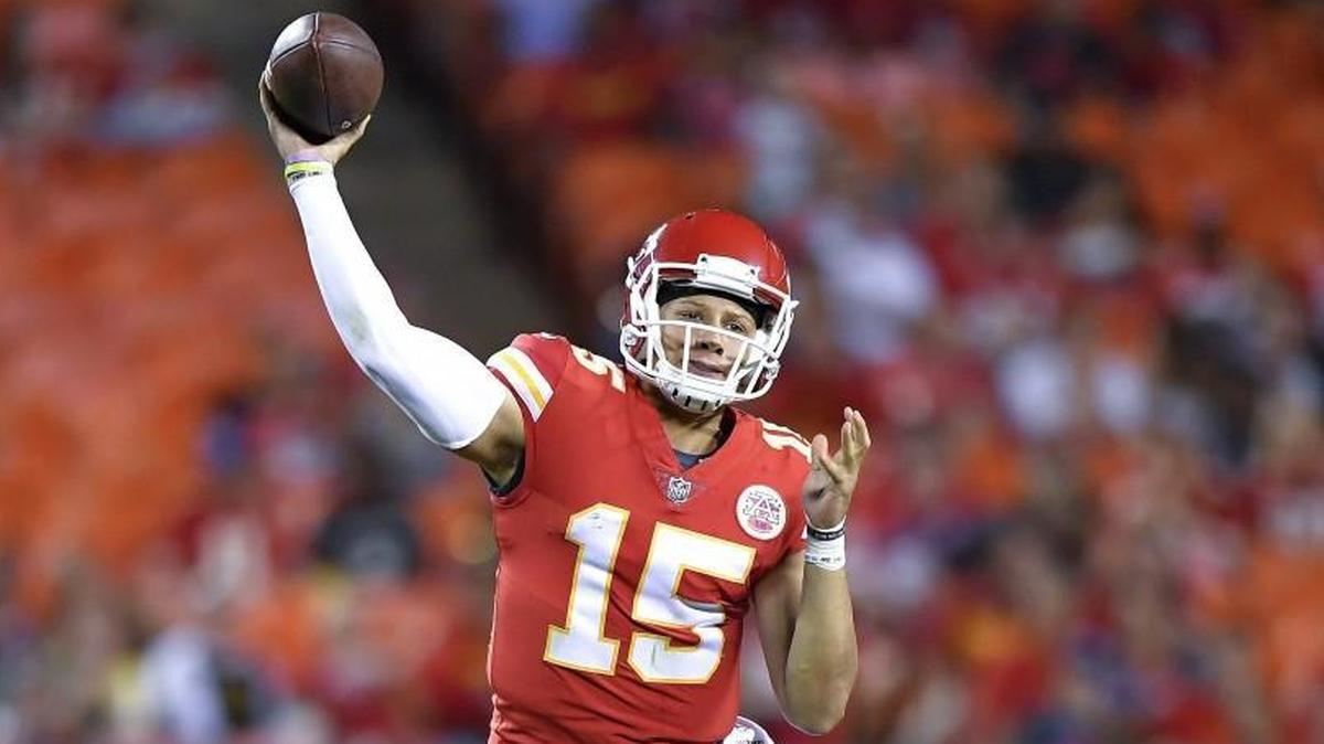 Kansas City Chiefs quarterback Patrick Mahomes during a preseason game.