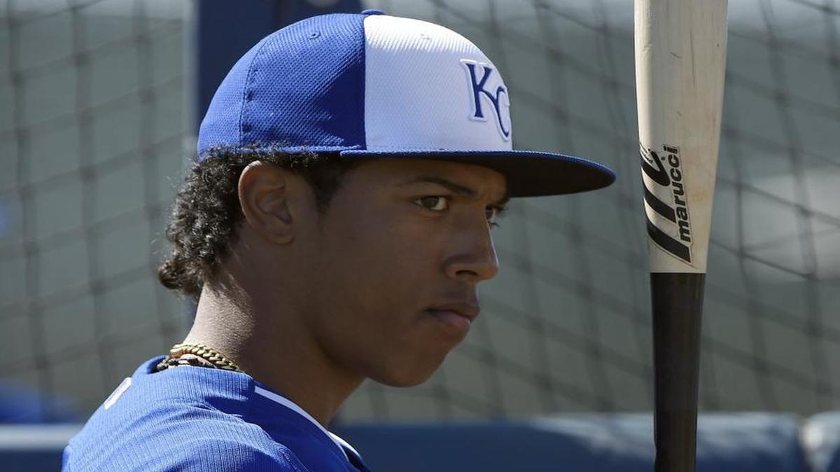 Kansas City Royals Raul A. Mondesi at spring training in Surprise, Ariz.
