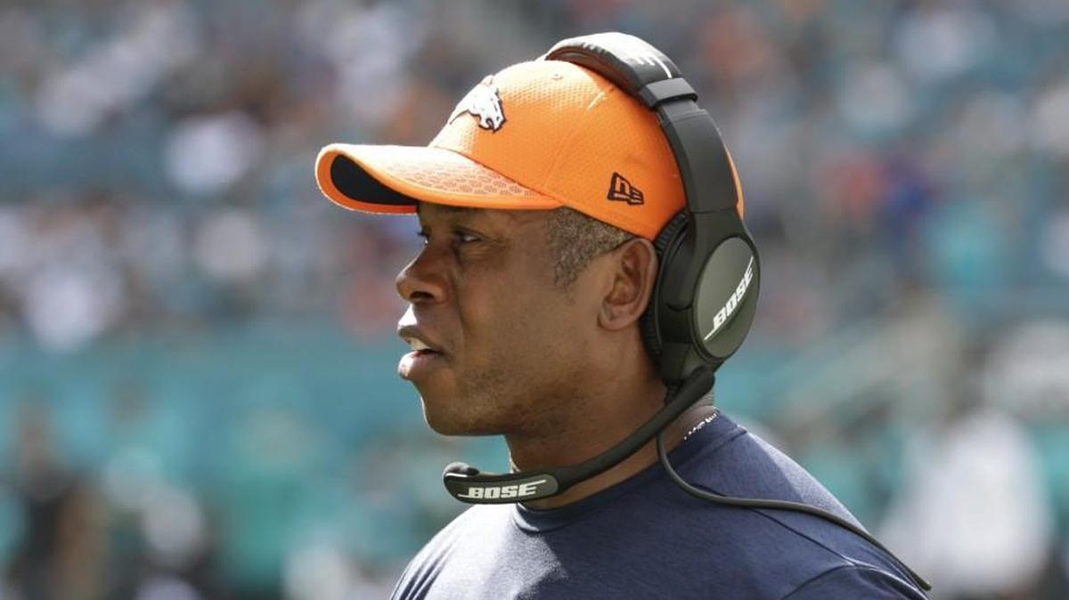 Denver Broncos head coach Vance Joseph.