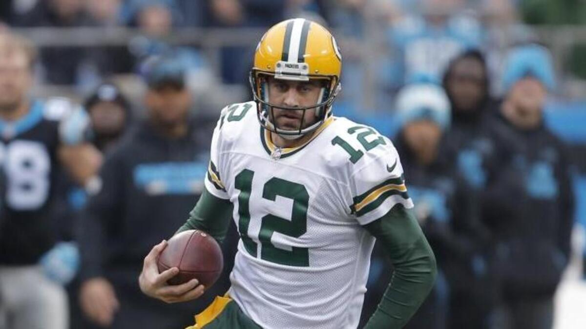 Green Bay Packers quarterback Aaron Rodgers.