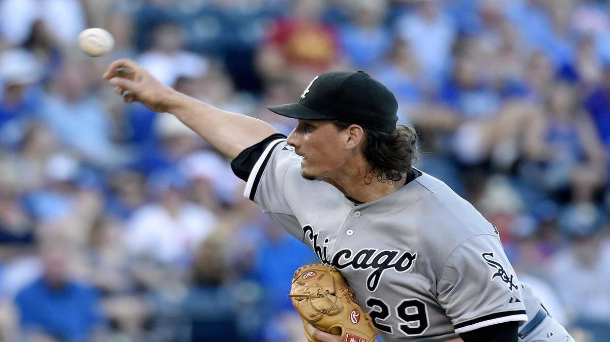 
Chicago White Sox starting pitcher Jeff Samardzija on Saturday night.
