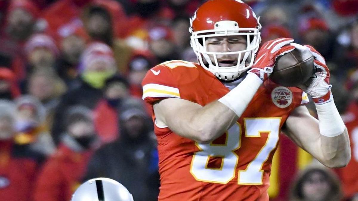 Kansas City Chiefs tight end Travis Kelcei.