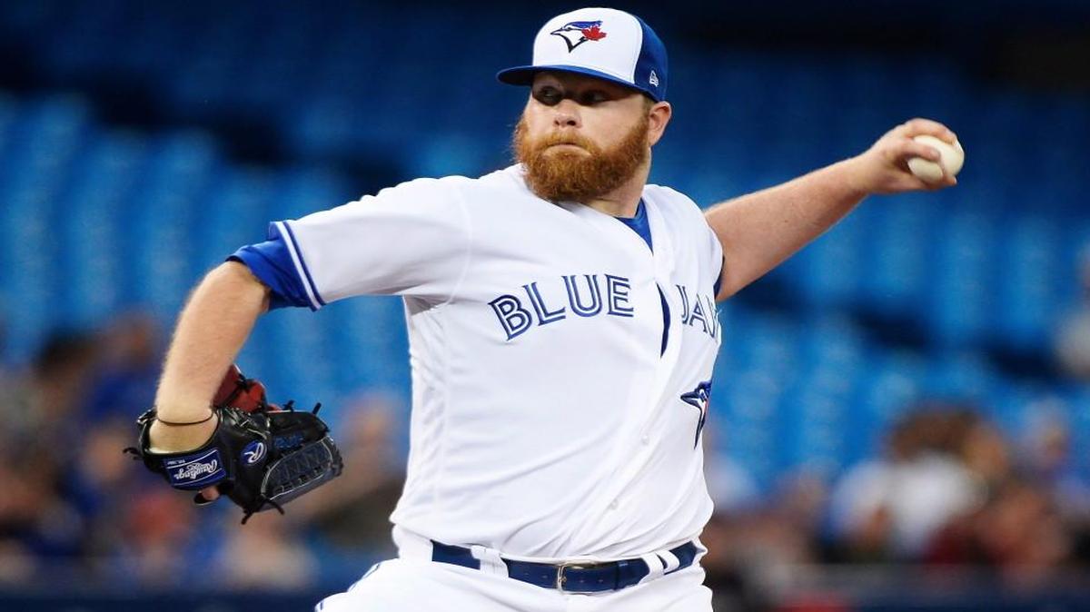 Toronto Blue Jays starting pitcher Brett Anderson.