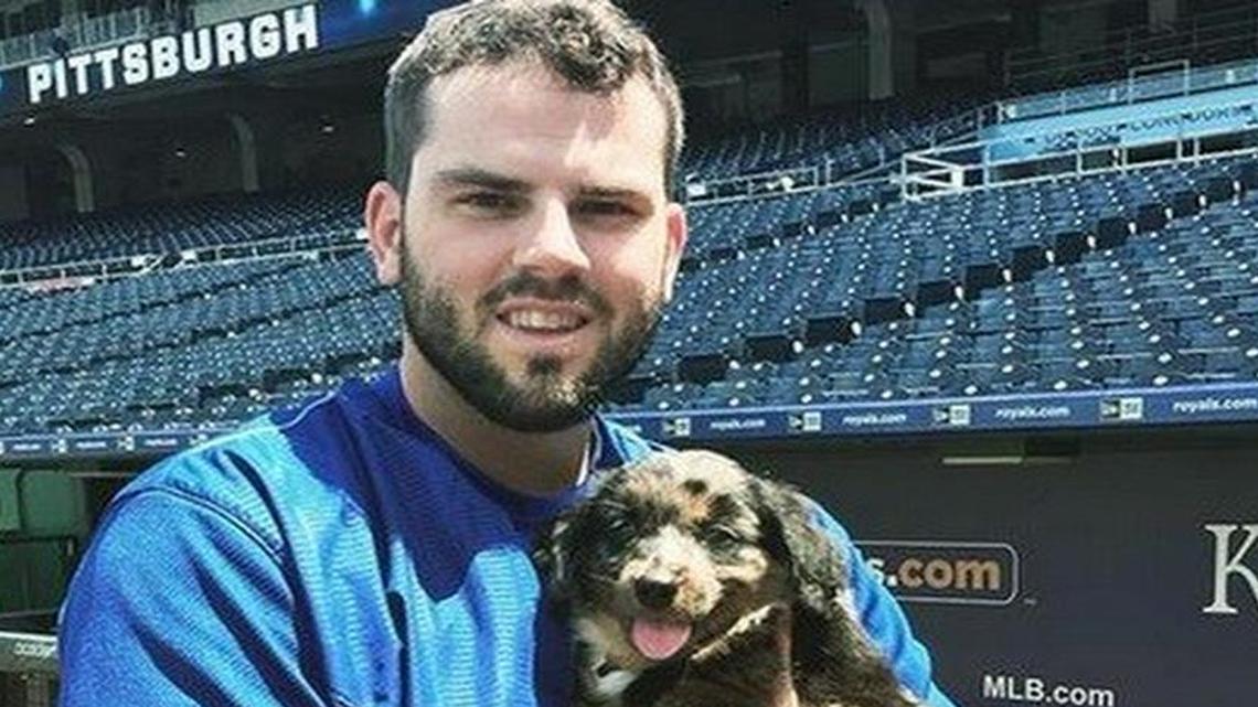 
Mike Moustakas and Gus.
