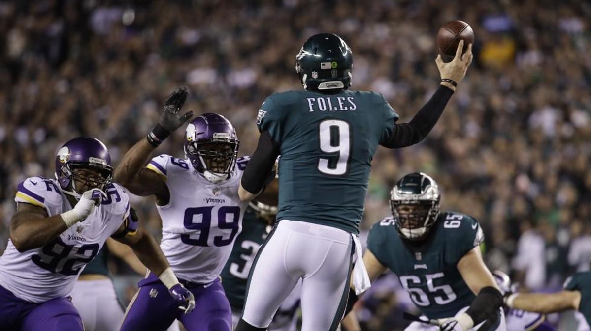 The Philadelphia Eagles and quarterback Nick Foles crushed the Minnesota Vikings 38-7 in the NFC Championship Game.