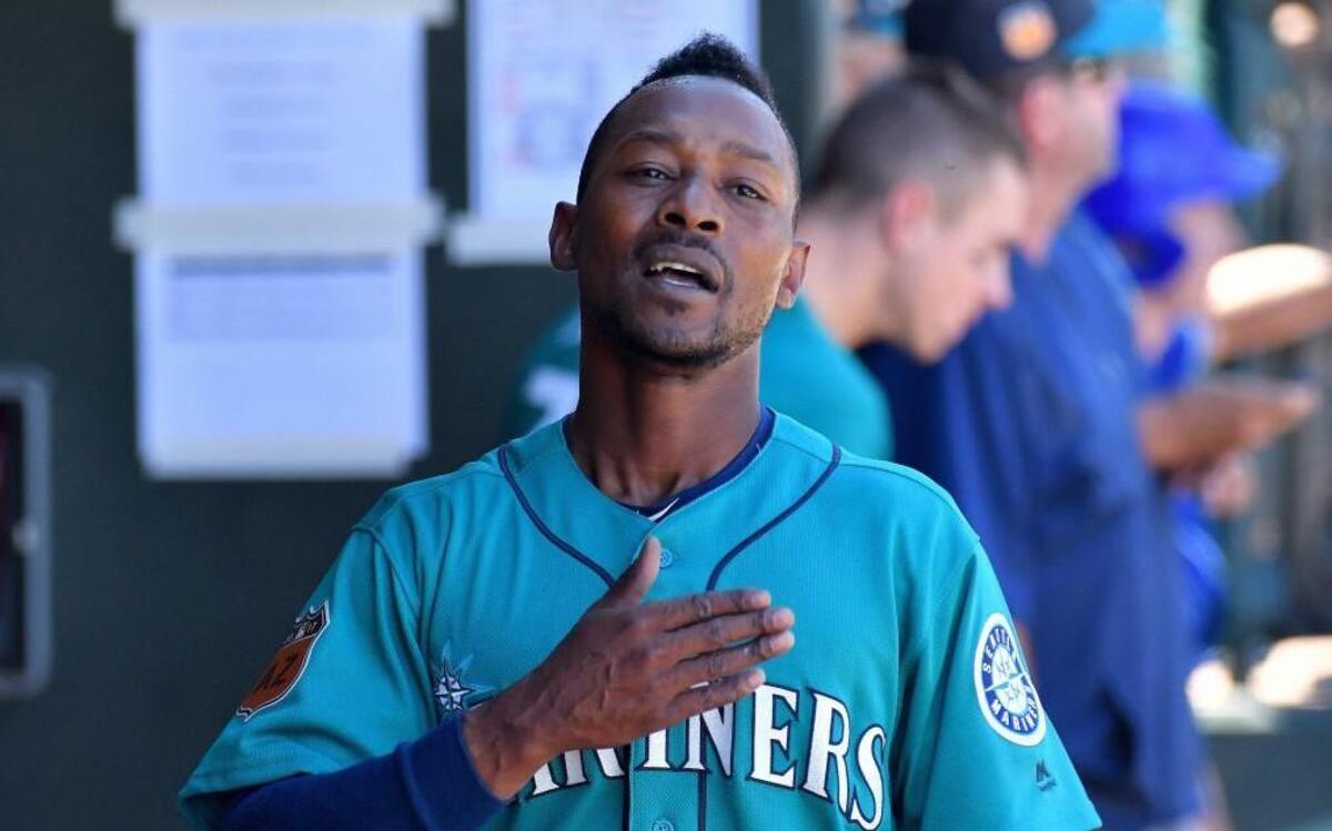 Seattle Mariners outfielder Jarrod Dyson in spring training.
