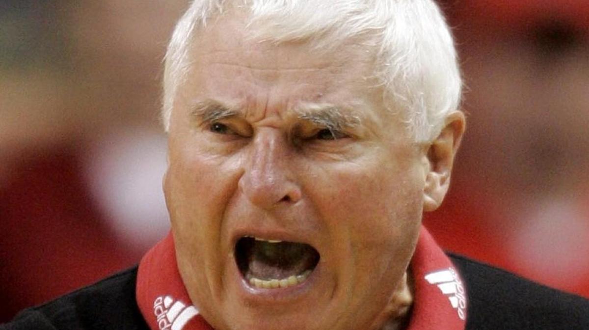 Former Indiana coach Bob Knight while at Texas Tech.