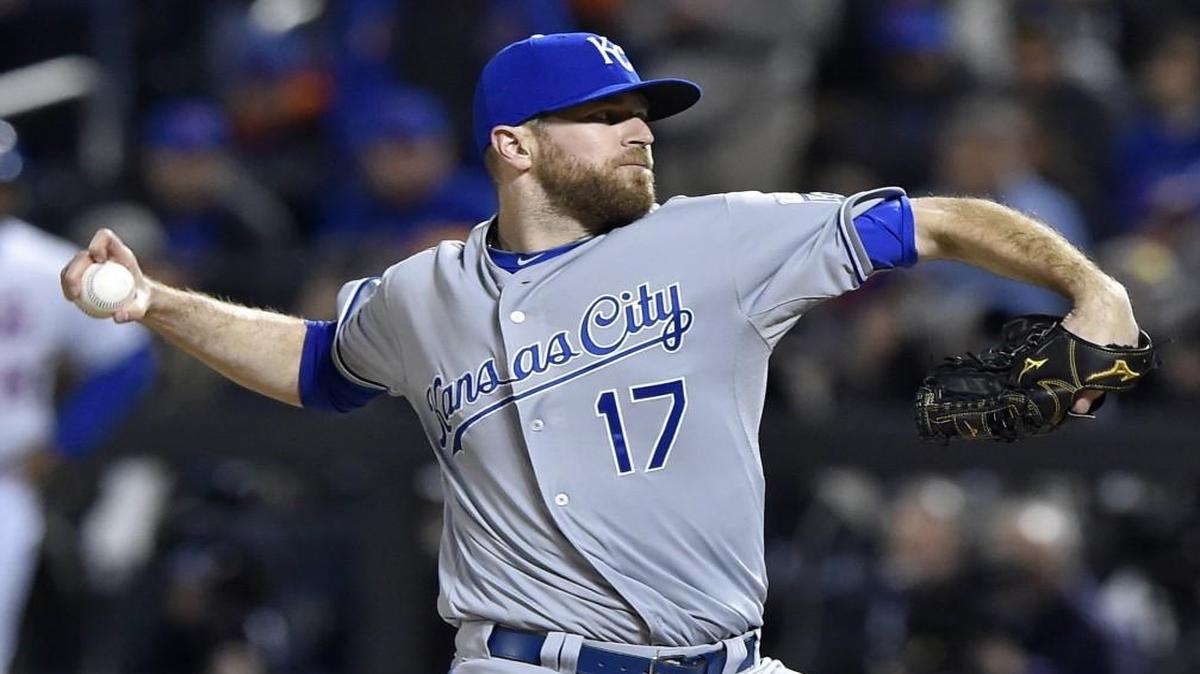 Kansas City Royals relief pitcher Wade Davis.